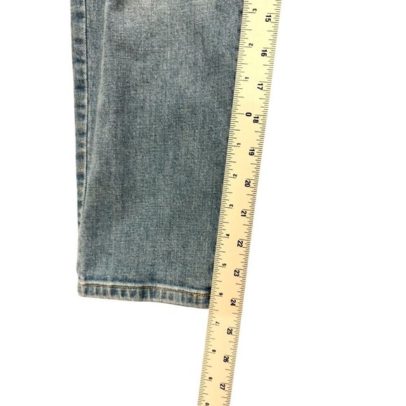 Universal Thread Tapered Leg Jeans Slim Fit Distressed Acid Wash Blue Size 4/27R - Picture 8 of 10